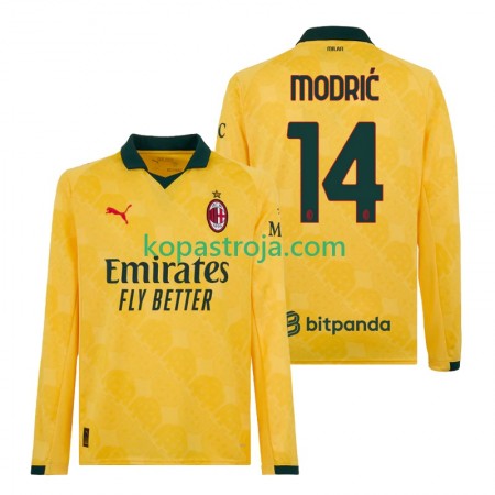 Billiga Fotbollströjor AC Milan Luca Modrić 14 Tredje tröja 2025/26 Långärmad